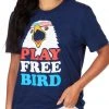Tipsy Elves Women's Play Free Bird Oversized Boyfriend Tee 1 Tipsy Elves Women's Play Free Bird Oversized Boyfriend Tee