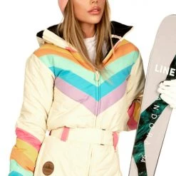 Tipsy Elves Women's Retro Rainbow Ski Suit Trending 17 Tipsy Elves Women's Retro Rainbow Ski Suit Trending
