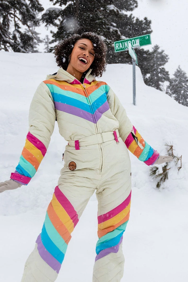 Tipsy Elves Women's Retro Rainbow Ski Suit Trending 4 Tipsy Elves Women's Retro Rainbow Ski Suit Trending