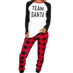 Tipsy Elves Women's Team Santa Pajama Set