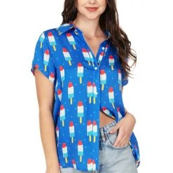 Tipsy Elves Women's Grand Finale Button Down Shirt
