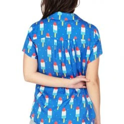 Tipsy Elves Women's Grand Finale Button Down Shirt 8 Tipsy Elves Women's Grand Finale Button Down Shirt