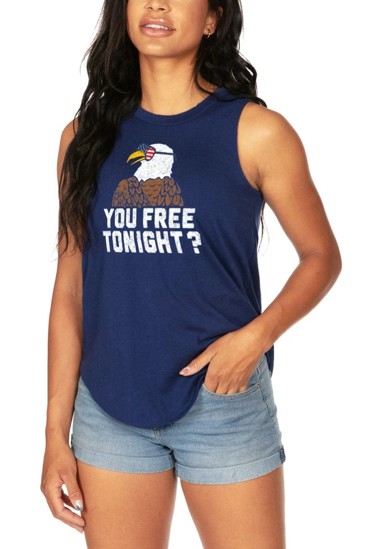 Tipsy Elves Women's You Free Tonight? Tank Top 4 Tipsy Elves Women's You Free Tonight? Tank Top
